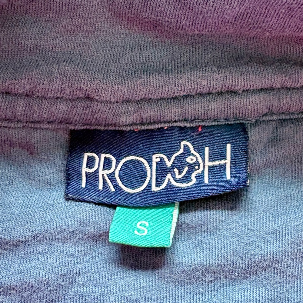 Prodoh Quilted Quarter Zip Pullover Pink Navy Trim Coastal Outdoor Size Small - Picture 3 of 7